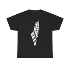 Black Palestinian Keffiyeh Map Unisex Tee, Shirt, Top, Gift for Activists, Protesters, Cultural Map Shirt, Middle East Shirt