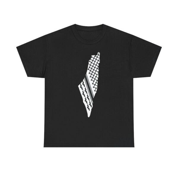 Black Palestinian Keffiyeh Map Unisex Tee, Shirt, Top, Gift for Activists, Protesters, Cultural Map Shirt, Middle East Shirt
