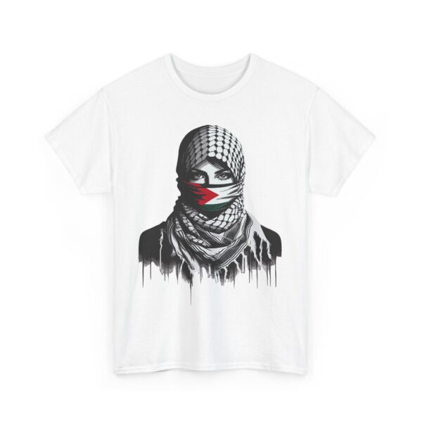 T-Shirt, Authentic Middle Eastern Design, Palestinian Women in a Keffiyeh, Cultural Tee, Ethnic Apparel, Unisex Shirt - Image 3
