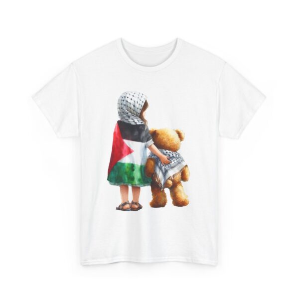 Palestinian Child Teddy Bear T-Shirt, Keffiyeh Tee, Unisex Shirt, Kids Middle Eastern Graphic Top, Activist Clothing - Image 3
