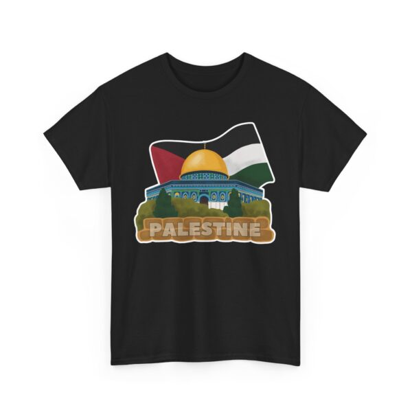 Palestinian Flag Al Quds Mosque Unisex Tee, Falastin Apparel Clothing T-Shirt Top, Jerusalem Muslim Islamic Gift, Middle East Cultural - Image 7