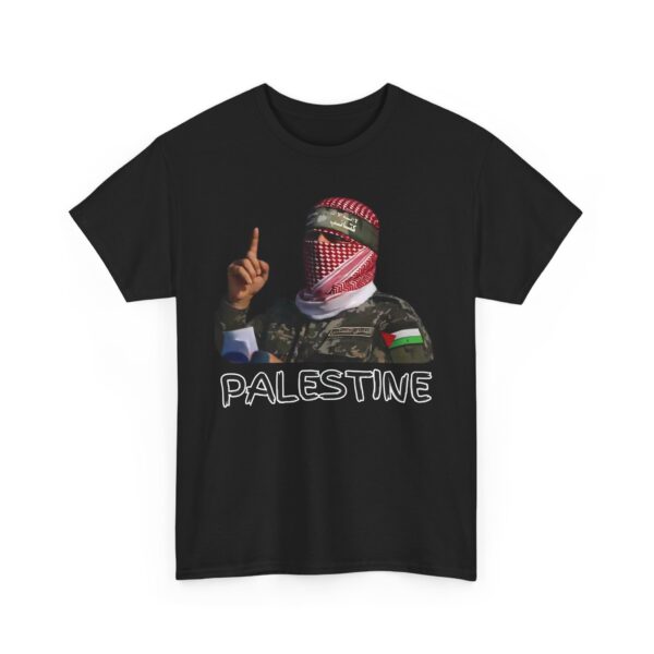Abu Obaida Palestine Unisex Tee, Palestinian Flag Shirt, Middle Eastern Clothing, Arabic Culture Gift, Palestine Supporter Apparel, Protest - Image 7