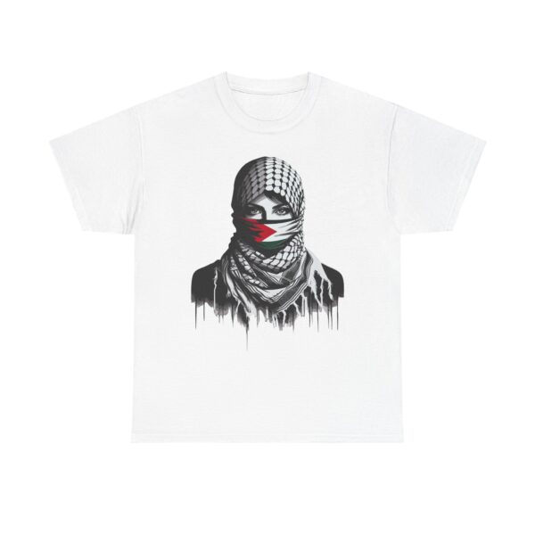 T-Shirt, Authentic Middle Eastern Design, Palestinian Women in a Keffiyeh, Cultural Tee, Ethnic Apparel, Unisex Shirt