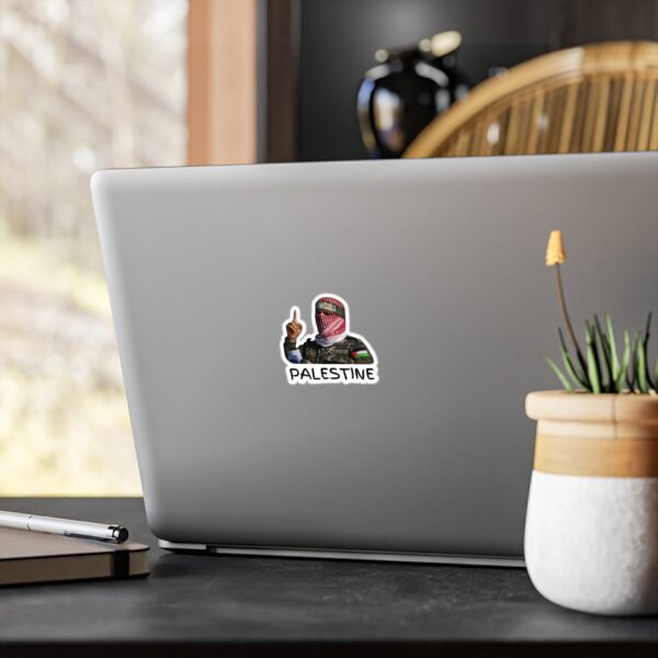Palestine Abu Obaida Kiss-Cut Vinyl Decals Bold Expression Stickers, Activism Decor, Laptop Approval, Unique Gifts, Freedom Art - Image 4