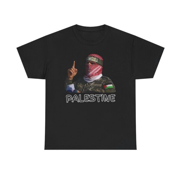 Abu Obaida Palestine Unisex Tee, Palestinian Flag Shirt, Middle Eastern Clothing, Arabic Culture Gift, Palestine Supporter Apparel, Protest - Image 5