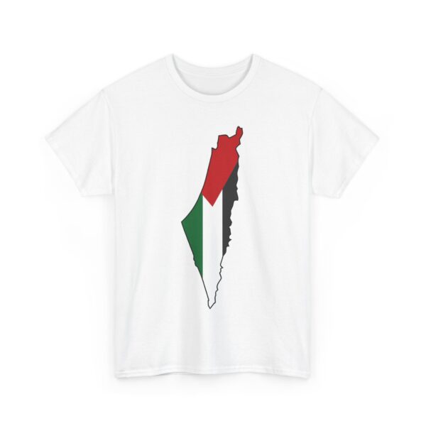 Palestine Flag Map T-Shirt, Palestinian Pride Tee, Middle East Patriotic Shirt, Gaza Strip Apparel, Jerusalem Gift, Arabic Culture Top - Image 3