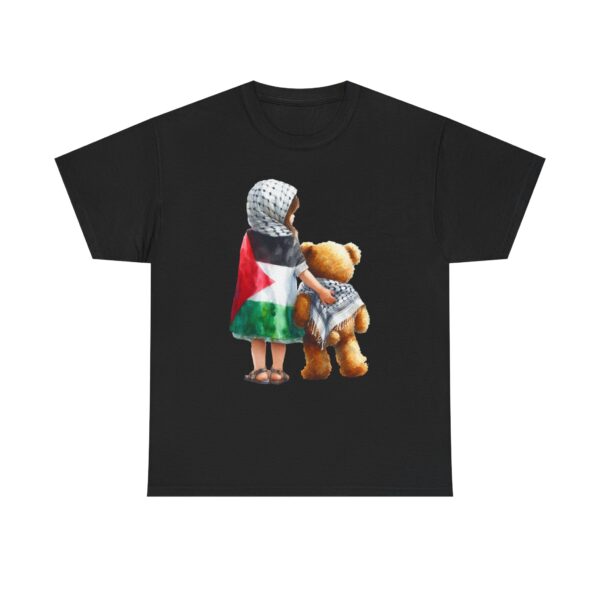 Palestinian Child Teddy Bear T-Shirt, Keffiyeh Tee, Unisex Shirt, Kids Middle Eastern Graphic Top, Activist Clothing - Image 5