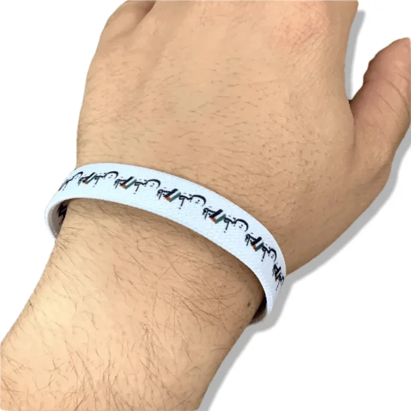 Adjustable Elastic Farbric Sublimation Falasteen Palestine Wristband Bracelet - Image 2
