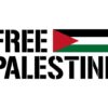 Free Palestine With Flag Sticker (4 Inch)