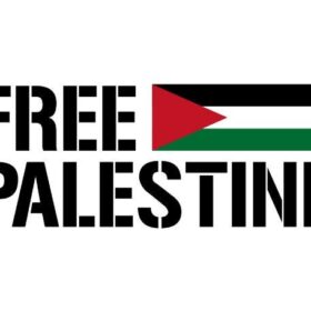 Free Palestine With Flag Sticker (10 Inch)
