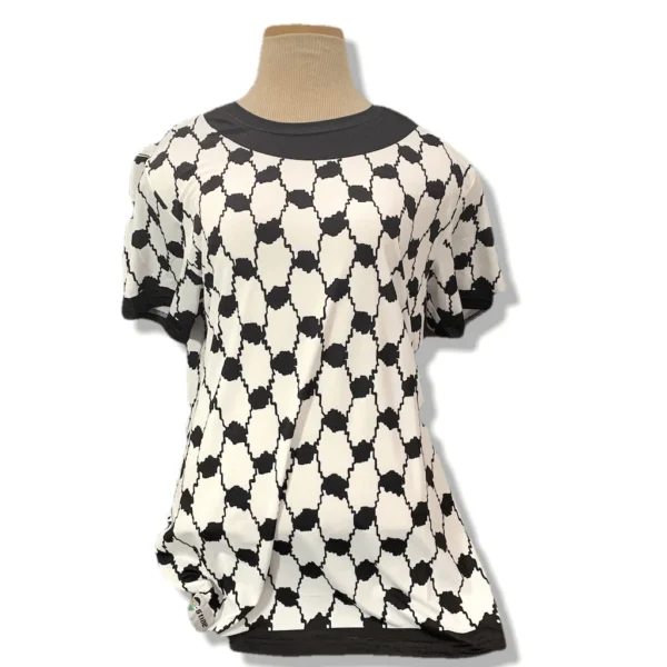 Palestine Keffiyeh Full Sublimation Short Sleeve T-Shirt - Image 5
