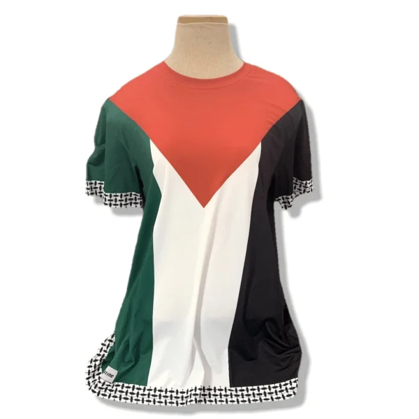 Palestine Flag Full Sublimation Short Sleeve T-Shirt - Image 5