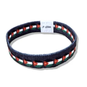 Adjustable Jordan Flag Elastic Fabric Sublimation Wristband Bracelet