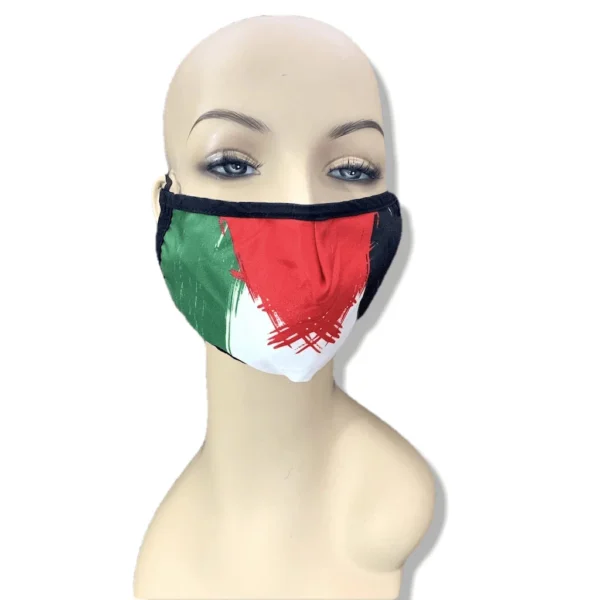 Adjustable Palestine Flag Face Mask with Filter - Image 5
