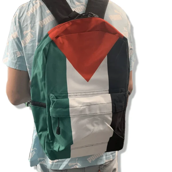Palestine Flag Polyester Full Print Design Medium Laptop Backpack - Image 5